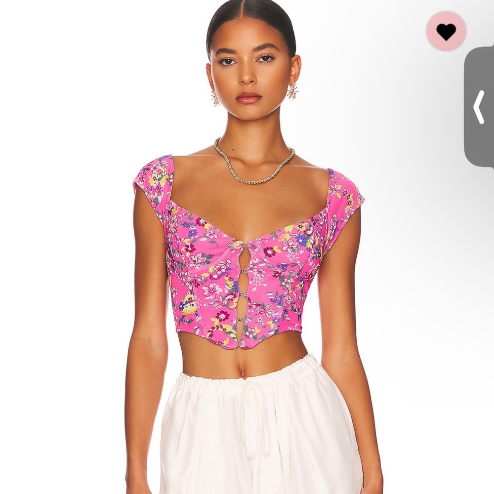 Pink corset top AFRM